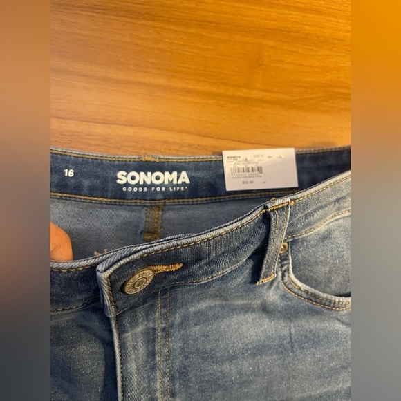 NWT Sonoma high rise mom shorts size 16 - Picture 4 of 5